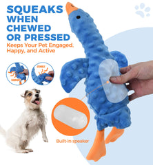IPTPAS ganso de peluche con papel crujiente para estimulación sensorial
