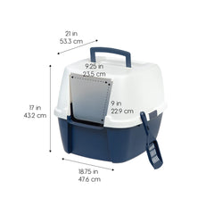 Caja IRIS USA con privacidad: cubierta que mantiene el área limpia.