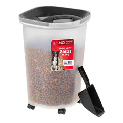 IRIS USA contenedor para alimentos de mascotas 25 lb con tapa hermética