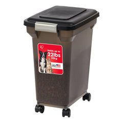IRIS USA Contenedor hermético para alimentos de perros mantiene frescura.