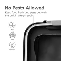 IRIS USA juego de ruedas para mover fácilmente el contenedor de alimento