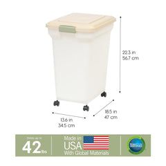 Ruedas desmontables de WeatherPro para mover el contenedor