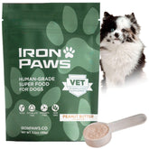 Iron Paws polvo superalimento para dientes, promueve higiene dental en perros
