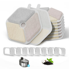 ITSCUTE fuente de gato PTM-643 con filtración triple para agua limpia