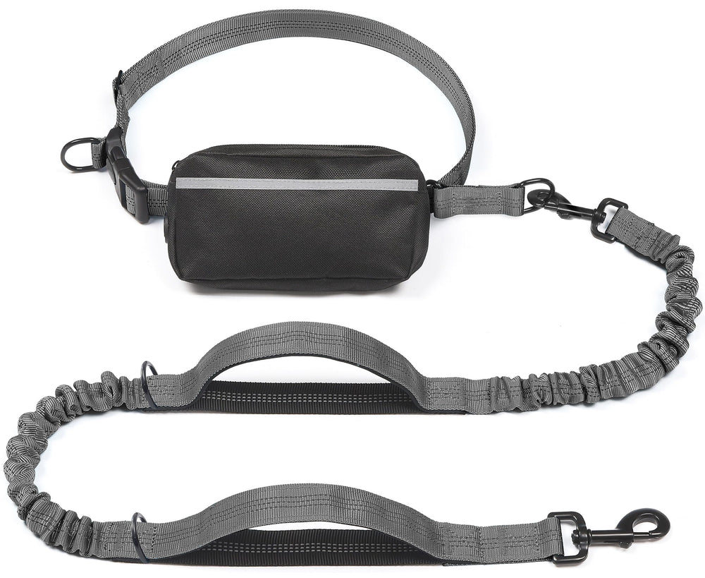 iYoShop Correa de perro con bolsa de cremallera removible para paseos ordenados.