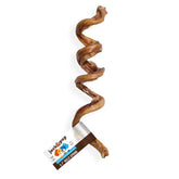 Jack&Pup Bully Springs espiral 7 pulgadas frente: snack duradero para perros.