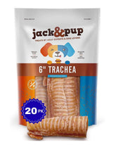 JackPup tráquea de res 6 pulgadas, snack natural para premiar y entrenar.