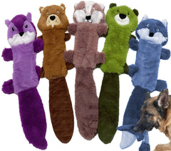 Jalousie: paquete de cinco juguetes sin relleno para perros, ideal para juego sin desorden.