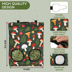 JarThenaAMCS bolsa heno colgante con diseño setas, decoración atractiva