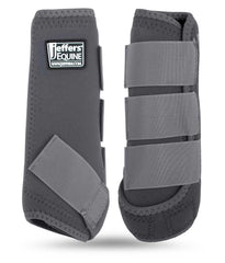Jeffers botas protectoras: protección delantera y trasera con neopreno para mayor seguridad.
