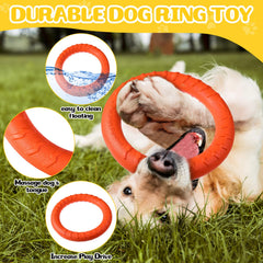 Jenaai juguete flotante para perro, fácil de localizar en agua.
