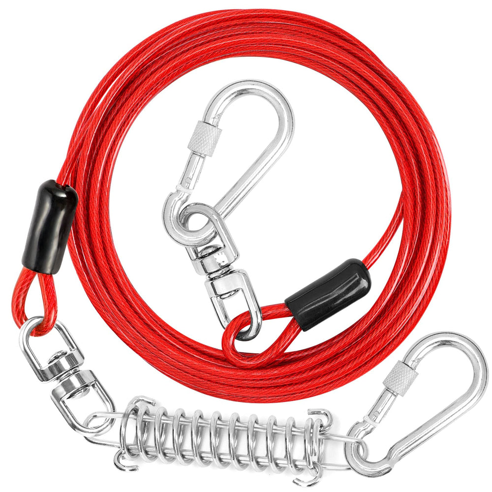 Jenico cable para perros de 10 ft con gancho giratorio, seguridad y movilidad para paseos.