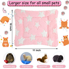 Jetec cama para conejillo de indias, doble fleece, dos caras suaves.