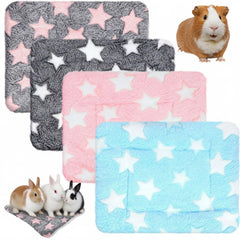 Jetec tapete conejillo de indias 10x11 rosa, cama suave para descanso cálido