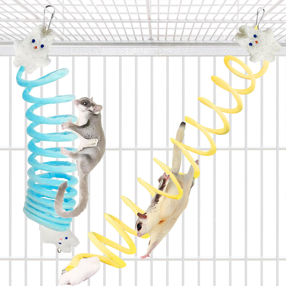Jevnd Sugar Glider Toys: tiras elasticas para trepar, estimulan movimiento y equilibrio.