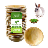 Jiaxix cuenco de hojas de palma de 4 pulgadas, ideal para heno y pellets.