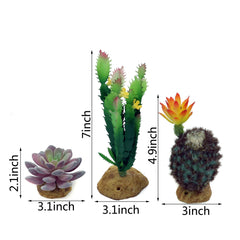 JIHAQUA detalle de plantas artificiales suculentas para añadir color al terrario