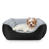 Joejoy Cama Perro Rectangular: soporte para cabeza y cuello cómodo.
