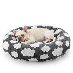 JOEJOY cama para perro rosquilla redonda con funda lavable, fácil de limpiar