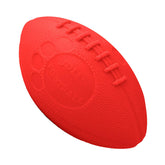 Jolly Pets pelota de fútbol para perro naranja, tamaño 8 pulgadas, ideal para juego al aire libre.