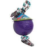 Jolly Pets Romp-n-Roll cuerda y pelota para perros grandes; fomenta juego activo y duradero