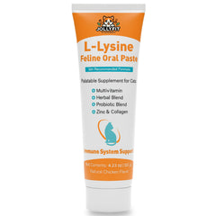 Jollyfit L-Lisina para gatos en pasta oral, apoyo inmunitario diario.