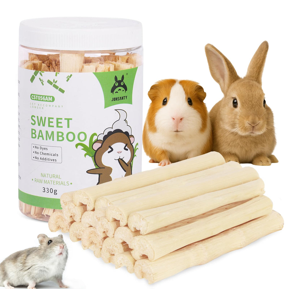 Mordedor bambú dulce JONSNTY para roer y relajar a un conejo