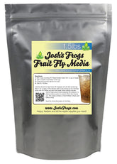 Josh's Frogs alimento-moscas-fruta-melanogaster-1-5lb facilita cultivar múltiples colonias.