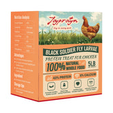 Joyprotyn bolsa 5 lb con larvas secas de mosca soldado negra para aves.