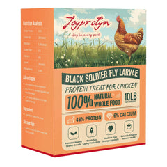 Joyprotyn: bolsa de larvas mosca soldado negra secas de 10 lb para aves
