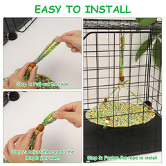 Hamaca versátil de Jspupifip para geckos y camaleones, con ajuste sencillo.