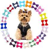 Lazo JUCCPUL para perro pequeño de 2 pulgadas multicolor, estilo diario y cómodo.