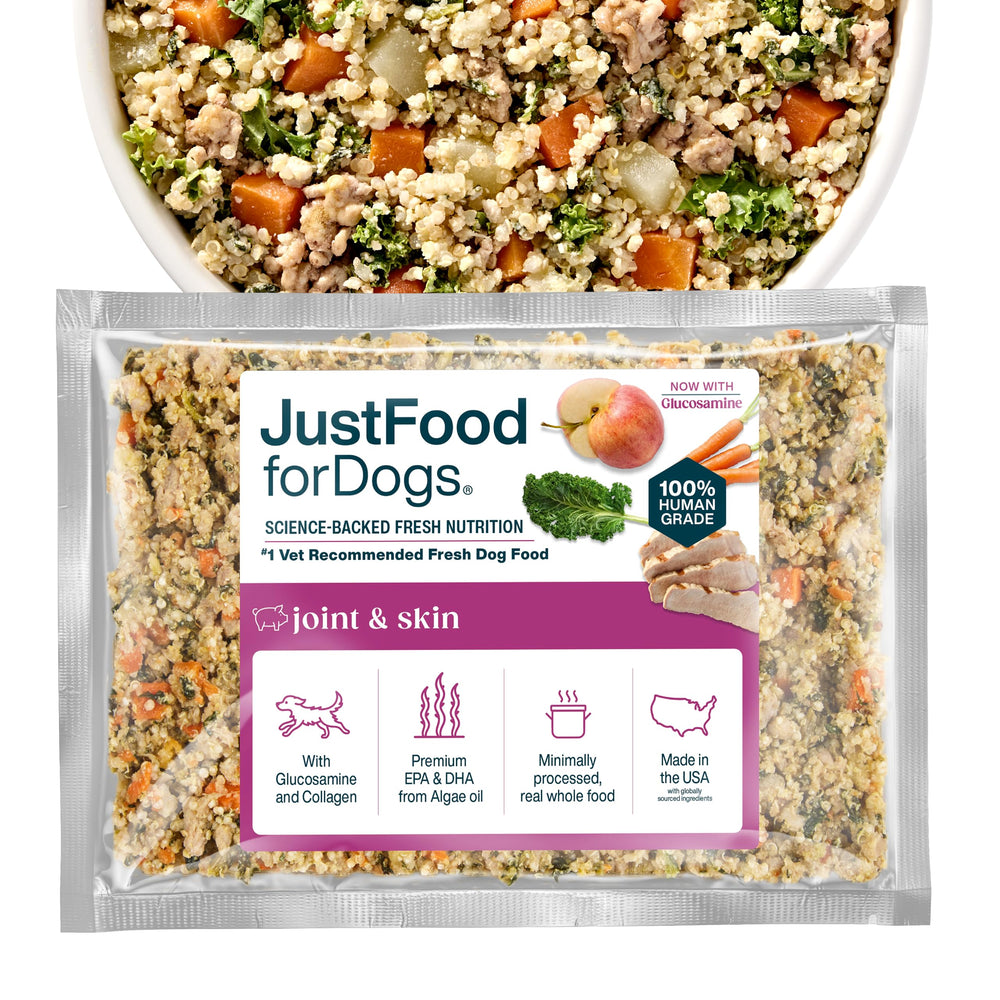 JustFoodForDogs alimento congelado fresco para articulaciones y piel saludables