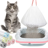 Bolsas Jutom para arenera de gato perforadas 36x18 para filtrar la arena sucia fácilmente.