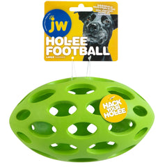 JW Hol-ee Football, caucho natural duradero ideal para juego dentro y fuera