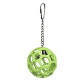 JW Hol-ee Roller para loro en caucho natural, juego seguro y duradero.