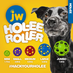 Dispensa premios con JW Pet Hol-ee Roller para resolver retos.