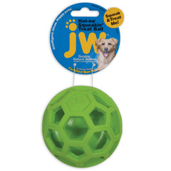 JW Pet Treat N Squeak, juguete rojo, promueve juego interactivo y recompensa