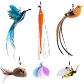 JXFUKAL recambios pluma pajaro 1: estimula juego y caza suave