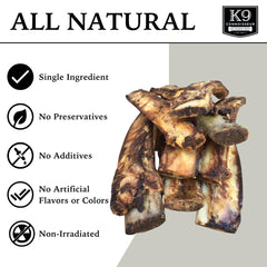 K9 Connoisseur hecho-en-estados-unidos, ingrediente único para snack natural.