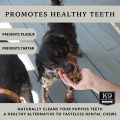 K9 Connoisseur ideal para entrenamiento: alto contenido proteico y bajo calorías.