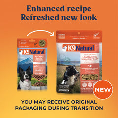 K9 Natural comida para perros liofilizada sin granos, práctica y lista para servir