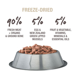 K9 Natural ingredientes reales liofilizados sin cereales, opción natural para perros
