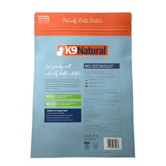 K9 Natural Topper con res, hígado, tripa y mejillones para una proteína de alta calidad.