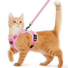 Arnés para gatos Kaazylab: frente a prueba de escapes para paseos seguros.