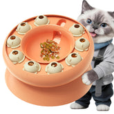 KADTC comedero-puzzle con 9 compartimentos para gatos, estimula la mente