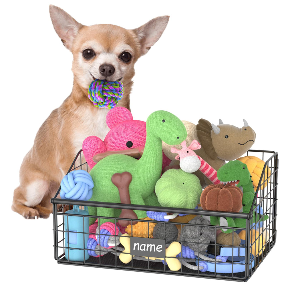 Kaiferty cesta de juguetes para perros, indestructible y ideal para ordenar el salón.