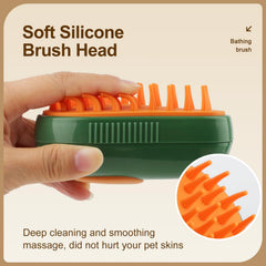 KALAMANDA cepillo de vapor para gatos, diseño en forma de aguacate para agarre cómodo