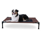 K&H Pet Products vista frontal de la cama elevada para perro, frescura y comodidad