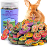 KATUMO juguete masticable para conejo, promueve desgaste dental natural y entretenimiento.